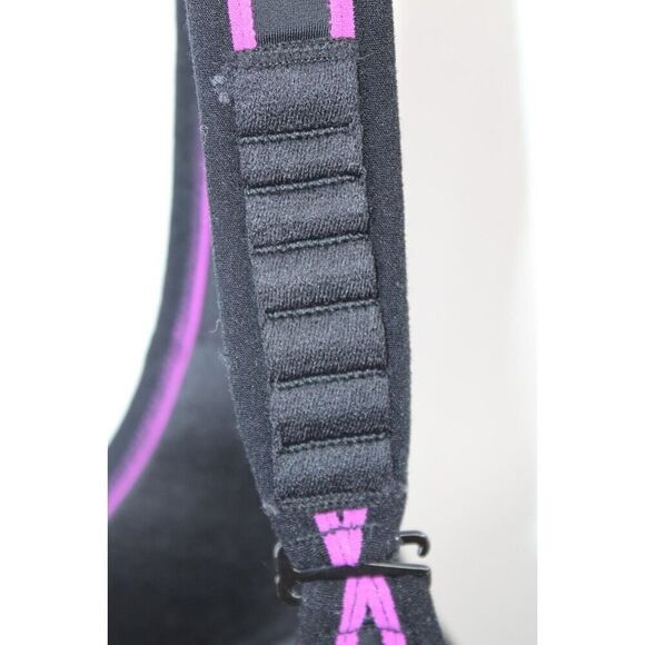 CACIQUE Adjustable Strap MAX SUPPORT Lined Sports Bra 42DD Black/Purple - Picture 7 of 8